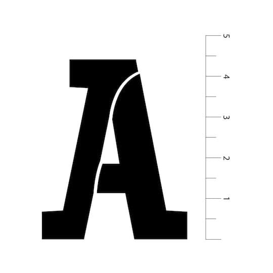 6 Pack: 4.5" Serif Alphabet Stencils by Craft Smart®